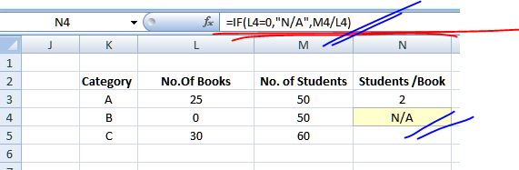 How to resolve div 0 error in excel