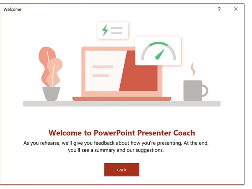 Presenter coach in ppt