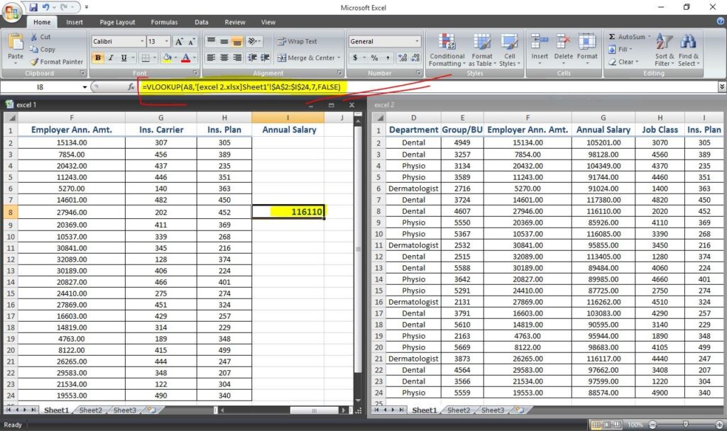 VLOOKUP VS HLOOKUP