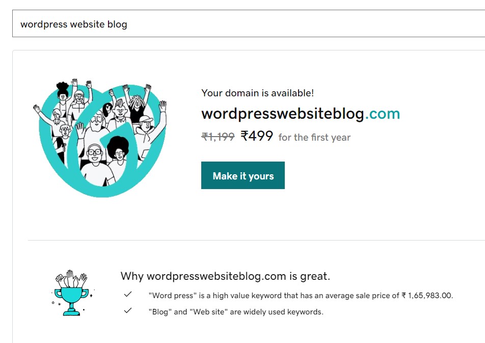 Wordpress website blog
