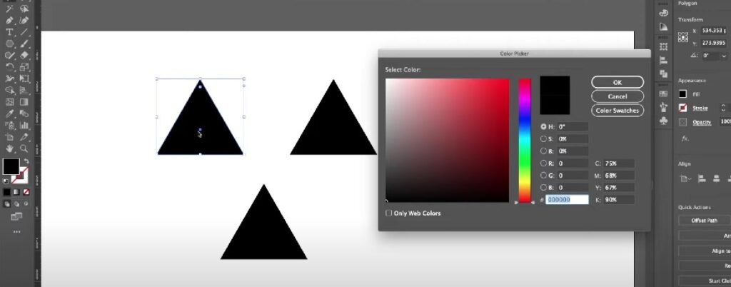 color picker in illustrator