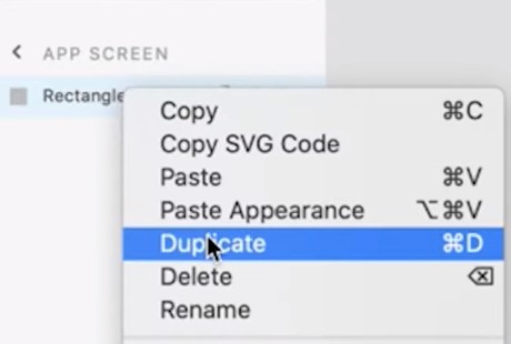 duplicate object in Adobe XD