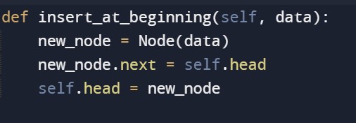 insert node in linkedlist python