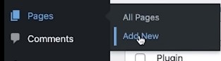 adding page in wordpress