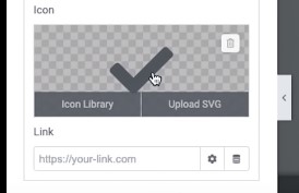 choose icons in elementor
