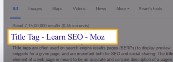 title tag seo