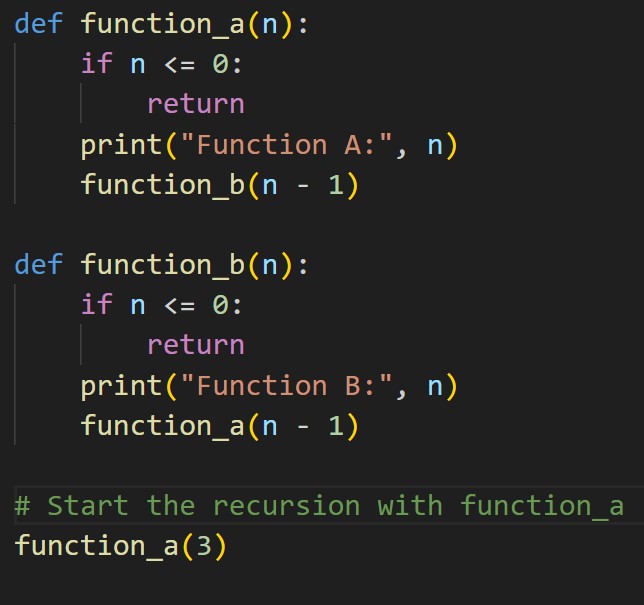 indirect recursion