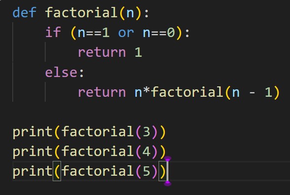 factorial in python